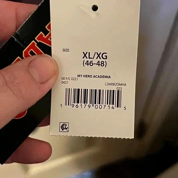 MY HERO ACADEMIA IZUKU MIDORIYA KATSUKI Long Sleeve Graphic Tshirt Anime Mens XL - Picture 4 of 6